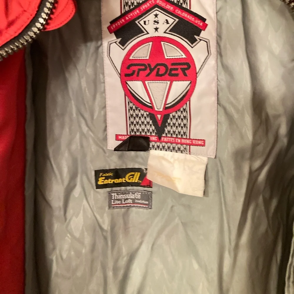 Spyder Vintage Men's Vibrant Red Ski Jacket - Picture 10 of 11